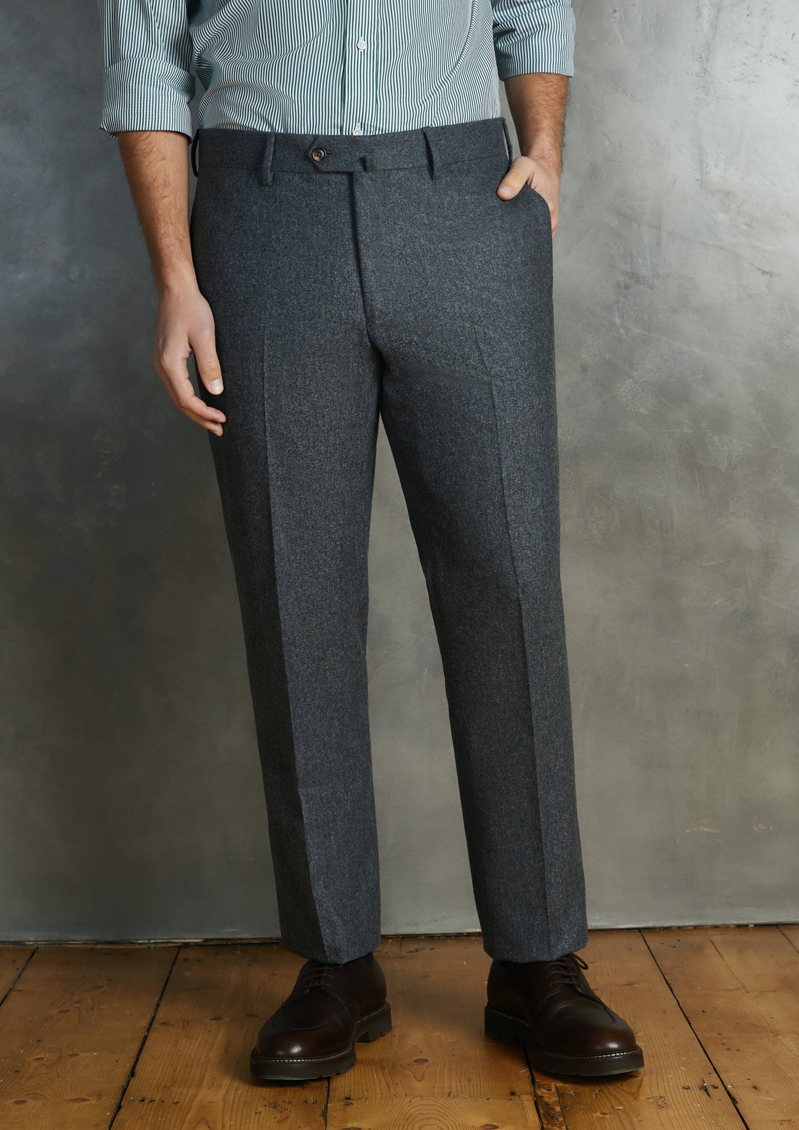 The Men's Store Wool Melange Classic Fit Pants Charcoal-38/34 - Walmart.com